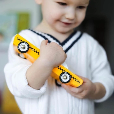 Candylab Samochód Drewniany Taxi Cab