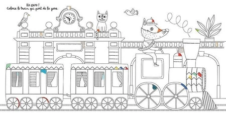 Auzou Zeszyt z kolorowankami i naklejkami Wesołe zwierzątka 49682