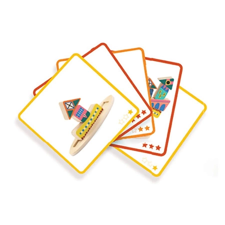 Drewniany balansujący DOMEK DJ06438