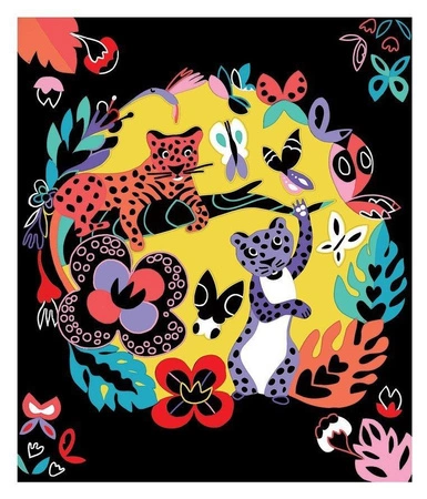 Zestaw kreatywny Do zdrapywania Zwierzęta świata 5+, Janod