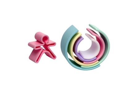 DENA Silikonowa Tęcza Pastel - 6 elementów