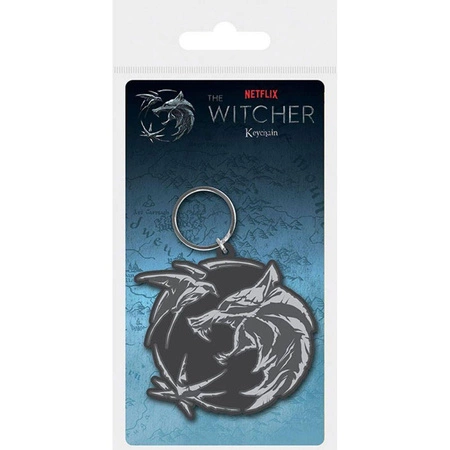 THE WITCHER (WOLF SWALLOW STAR) PVC KEYCHAIN