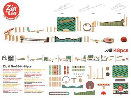 Zestaw Zig & Go-48 elementów DJ05644