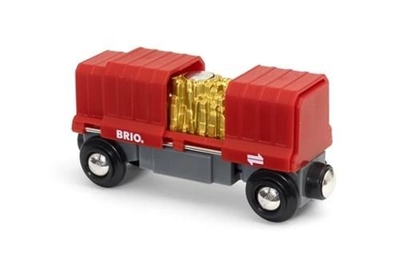 BRIO World Wagon Towarowy ze Złotem