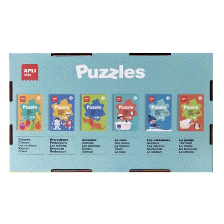 Zestaw puzzli edukacyjnych Apli Kids 6 szt.