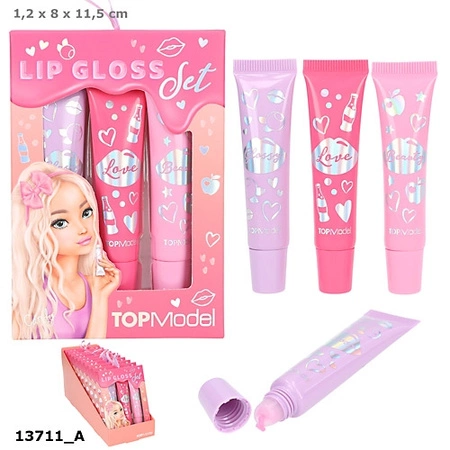 Zestaw trzech błyszczyków Top Model BEAUTY&ME 13711A