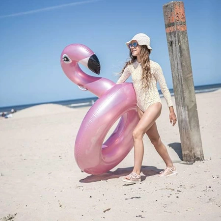 The Swim Essentials Koło do pływania Rose Gold Flamingo 95 cm 2020SE483