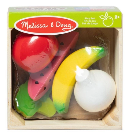 Drewniane jedzenie do zabawy dla dzieci Warzywa i Owoce Melissa & Doug 95209 zabawa w sklep i gotowanie