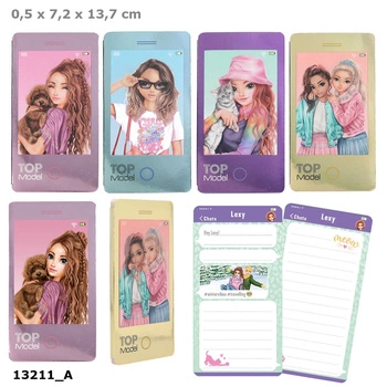 Notesik telefon 3D Top Model 1szt.mix 13211A