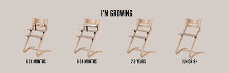 LEANDER - krzesełko do karmienia CLASSIC™, brązowe