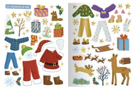 Auzou Zeszyt kreatywny 500 naklejek Boże Narodzenie 15719