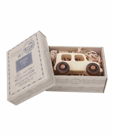 Drewniana Zabawka na Kółkach Auto Off Road