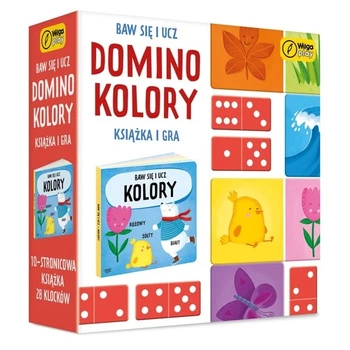 Baw się i ucz Domino Kolory Gra i książka