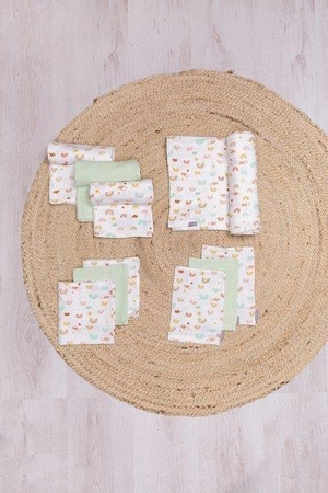 bebe-jou Chusteczki bambusowo-muślinowe 32 x 32cm (3 szt.) Rainbow Sky 305303