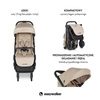 Easywalker Jackey Kompaktowy, samoskładający się wózek spacerowy z torbą transportową Sand Taupe