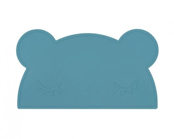 Silikonowa podkładka Miś We Might Be Tiny - Blue Dusk