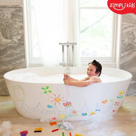 Kredki do kąpieli – malowanie wanny 6 kolorów, Zimpli Kids
