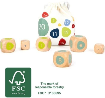 Matematyczna gra dla dzieci Kości i działania 11368-Small Foot Design, zabawa edukacyjna