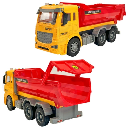 WOOPIE Wywrotka Budowlana w Skali 1:12 Efekty Świetlne Dźwiękowe