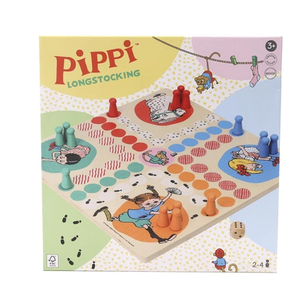 Gra Chińczyk drewniana Pippi