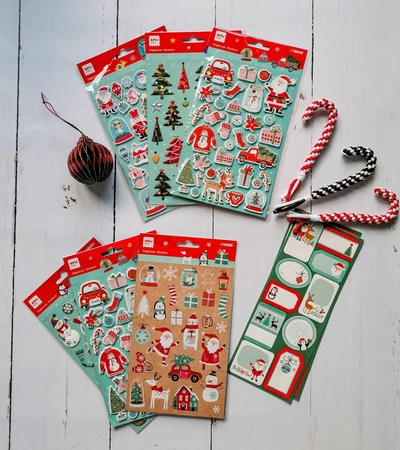 Świąteczne naklejki Apli Kids - Prezenty