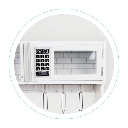 Drewniana kuchnia dla dzieci światło led + garnki