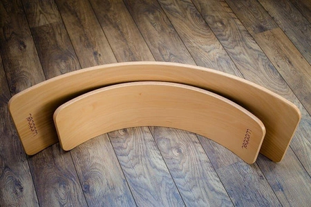 Deska do balansowania Original Transparent z filcem, Forest Green, Wobbel