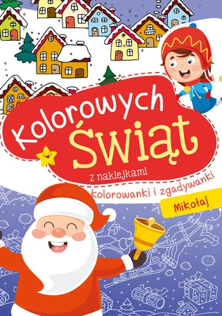 Kolorowych świąt mikołaj