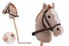 Holly Hobby Horse koń LUX na kiju dźwięk 80cmTaupe