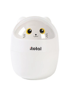 Mini kosz na biurko Biały kot