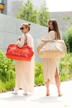 Childhome Torba Mommy Bag Pikowana Czerwona