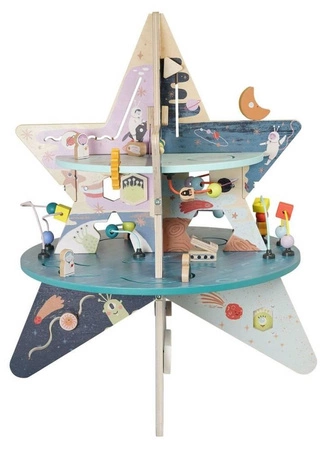 Kostka edukacyjna Badacz gwiazd niebieskich 162590-Manhattan Toy, centrum motoryczne