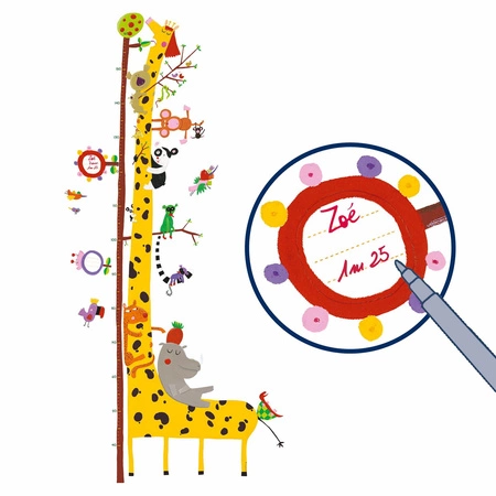 Naklejka z miarką wzrostu ŻYRAFA DD04037