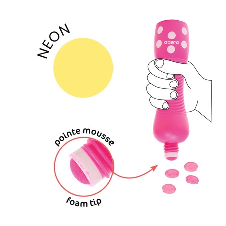 Markery stempelkowe 4 kolory NEONOWE DJ09059