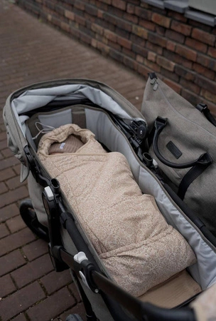 Lodger Wodoodporny wielofunkcyjny otulacz śpiworek z polarowym wnętrzem jasnobeżowy Folklore Taslon Birch