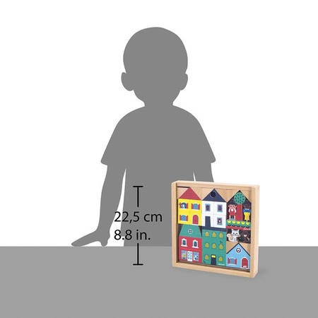 Janod Zestaw klocków i figurek 36 el. Miasto Cross Road 2+