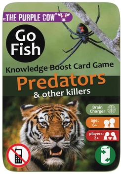 Podróżna gra karciana Kwartet The Purple Cow - Go Fish Drapieżniki
