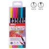 Markery dwustronne Brush Marker Apli - 6 kolorów