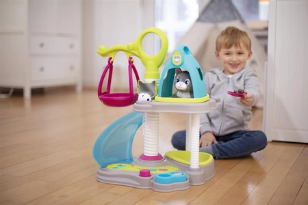 SMOBY Dom Dwupoziomowy dla kota + KOT