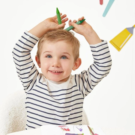 Janod Kredki woskowe 12 kolorów 12m+