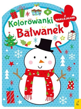 Kolorowanka z wykrojnikiem. Bałwanek
