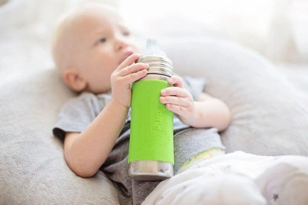 Termobutelka ze słomką 260 ml, zielona, Pura