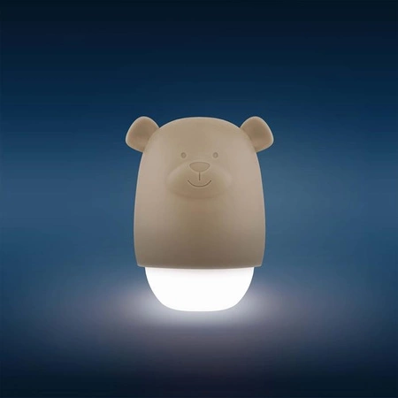 Zazu BENNY Lampka Nocna dla Dzieci do Kontaktu Taupe