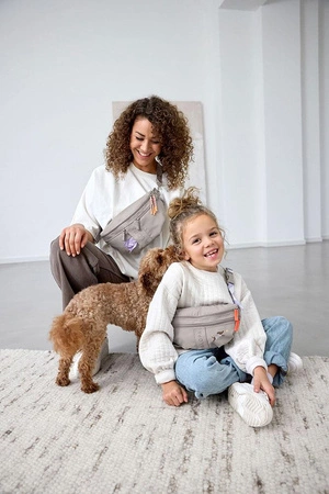 PALOPA Torebka nerka na smakołyki dla psa mini Enja taupe