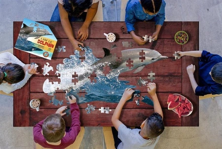 MADD CAPP, Puzzle konturowe I AM LIL' - Delfin 100 elem.