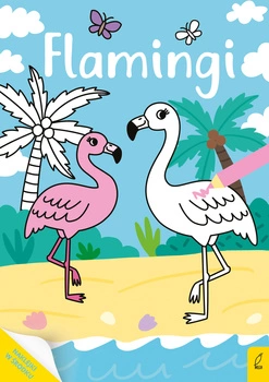 Flamingi. Moja kolorowanka