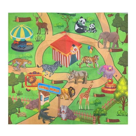 WOOPIE Zestaw Figurki Safari + Mata 24 el.