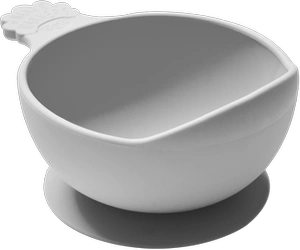 Nana's Manners GREY Miska silikonowa z przyssawką i uchwytem
