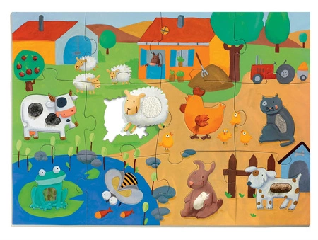 Puzzle sensoryczne FARMA DJ07117
