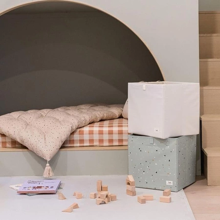 3 Sprouts Pudełko na Zabawki Recycled Terrazzo Green